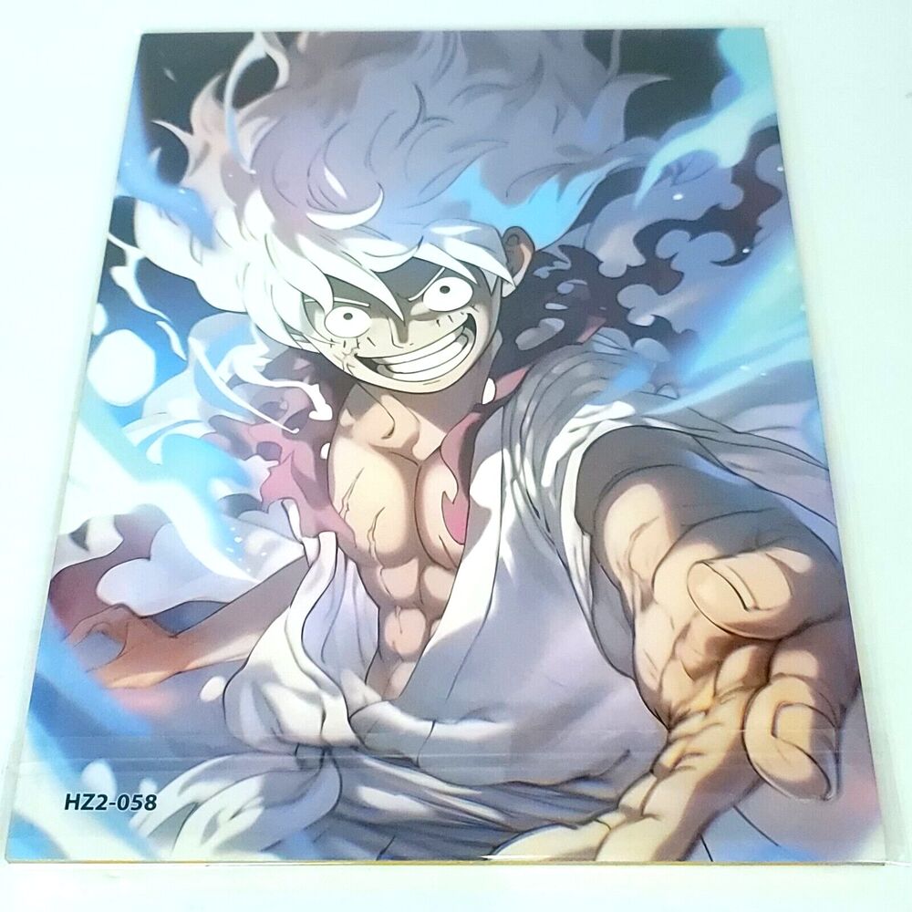 Gear 5 Luffy Epic One Piece HZ2-058 Double-sided Art Size A4 8" x 11" Waifu Card
